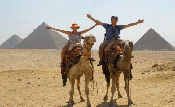 Camel Riding. Pyramids of Giza