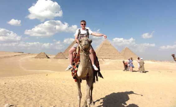 Riding Camel in Giza