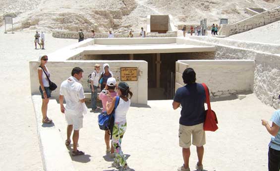 Tomb of King Tut Ankh Amon at The Valley on Kings
